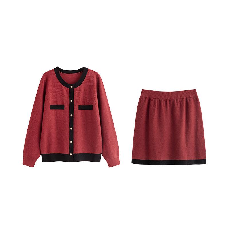 Плюс размер женский темперамент высокого качества чувство осеннего цвета вязаный свитер полуюбка костюм из двух частей XXXL красный
Плюс размер женский темперамент высокого качества чувство осеннего цвета вязаный свитер полуюбка костюм из двух частей XXXL красный