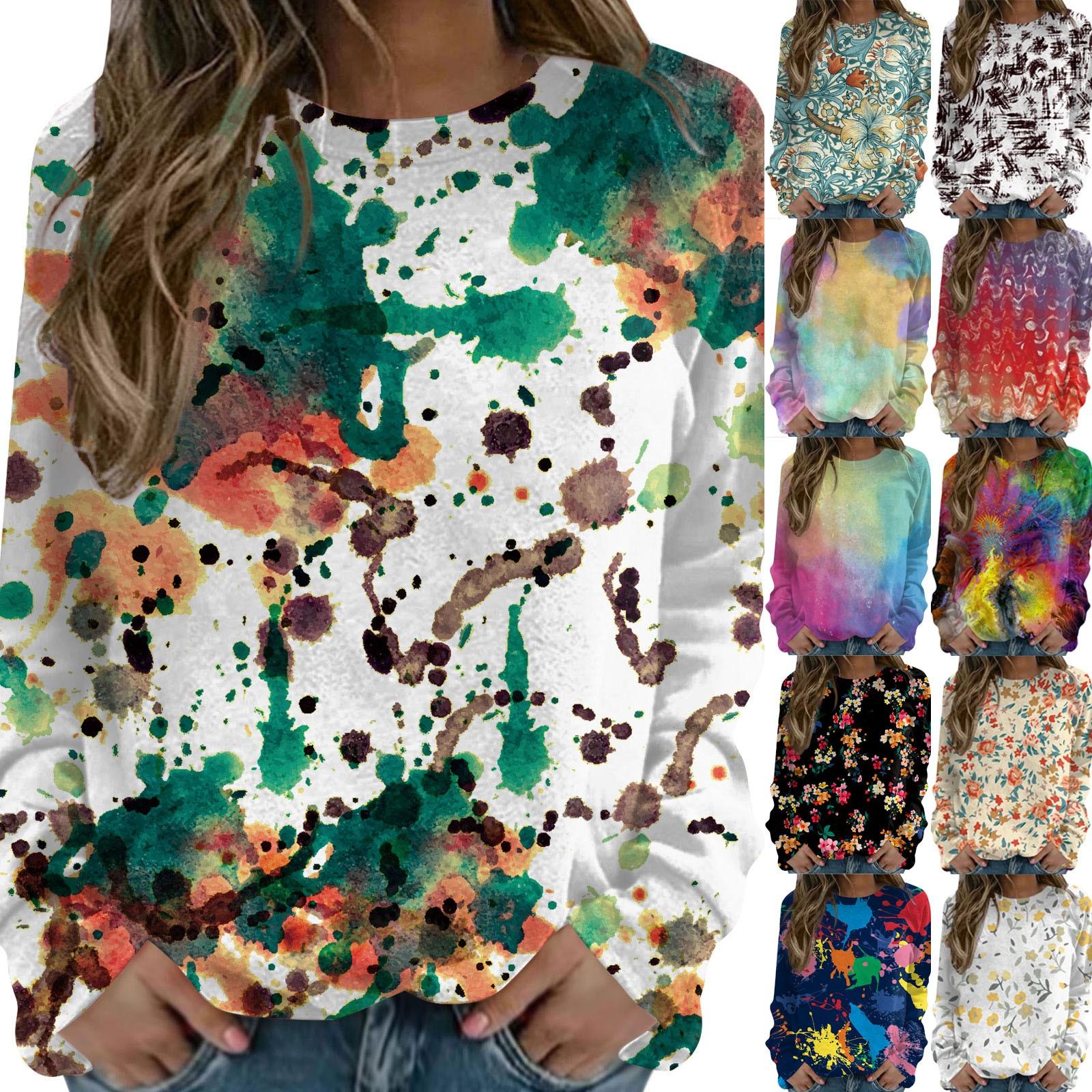 Женский повседневный модный пуловер с длинным рукавом и круглым вырезом с принтом
Женский повседневный модный пуловер с длинным рукавом и круглым вырезом с принтом