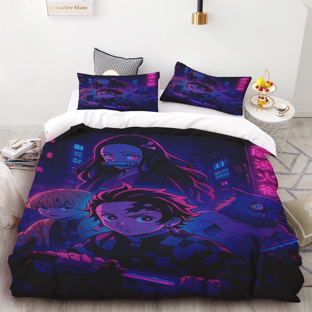 Duvet Covers Demon Slayer Bedding Sets Cartoon Comforter Bed Linen Boys Kids Single Double Size Soft Bedclothes Home Decor Anime 135x200cm
Duvet Covers Demon Slayer Bedding Sets Cartoon Comforter Bed Linen Boys Kids Single Double Size Soft Bedclothes Home Decor Anime 135x200cm
