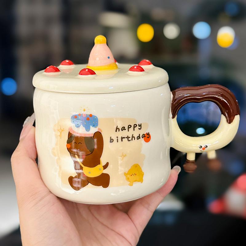 Cute Cat and Dog Ceramic Mug with Lid Creative Birthday Gift Cup Girly Heart Home Coffee Mug Souvenir Gift 450ml
Cute Cat and Dog Ceramic Mug with Lid Creative Birthday Gift Cup Girly Heart Home Coffee Mug Souvenir Gift 450ml
