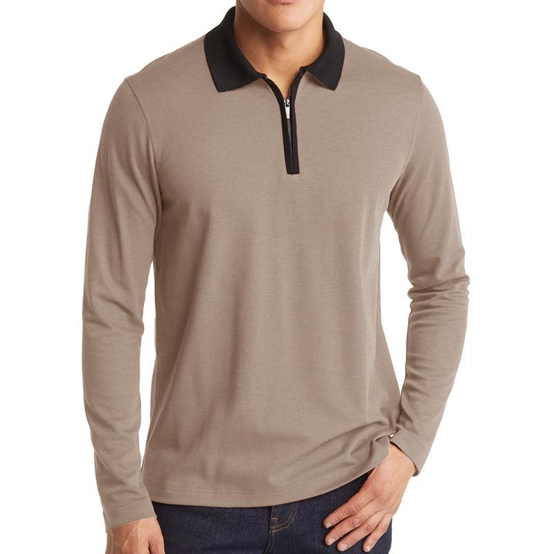 Men s autumn and winter business lapel t-shirt bottoming shirt zip men s long-sleeved polo shirt splicing tops S чёрный
Men s autumn and winter business lapel t-shirt bottoming shirt zip men s long-sleeved polo shirt splicing tops S чёрный