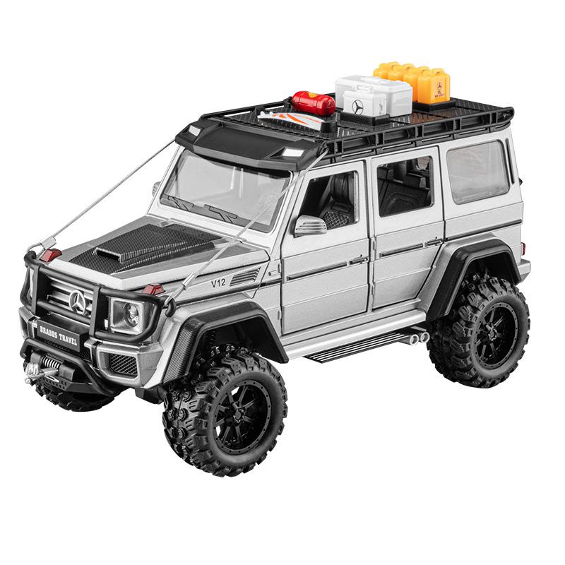 1/24 Scale Mercedes-Benz G550 4X4 Modified Version Off-road Car Diecast Car Sound Light Pull Back Vehicle TV Cabinet Decorations Gift срібний
1/24 Scale Mercedes-Benz G550 4X4 Modified Version Off-road Car Diecast Car Sound Light Pull Back Vehicle TV Cabinet Decorations Gift срібний