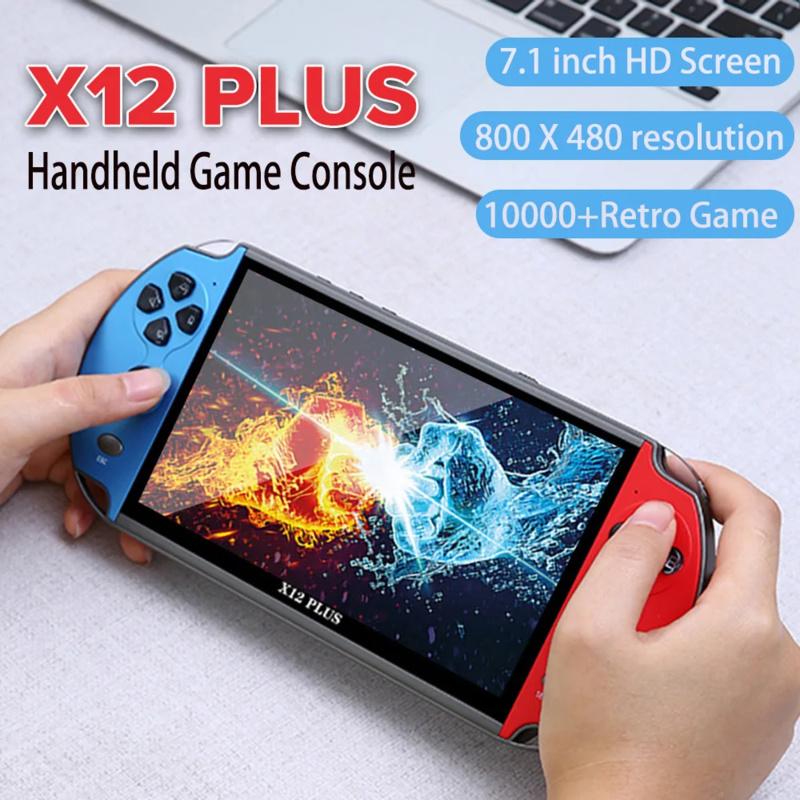 Портативная игровая консоль X12 Plus X7 X7 Plus 7,1/5,1/4,3-дюймовый HD-экран Портативный аудио-видеоплеер 10000 классических игр
Портативная игровая консоль X12 Plus X7 X7 Plus 7,1/5,1/4,3-дюймовый HD-экран Портативный аудио-видеоплеер 10000 классических игр