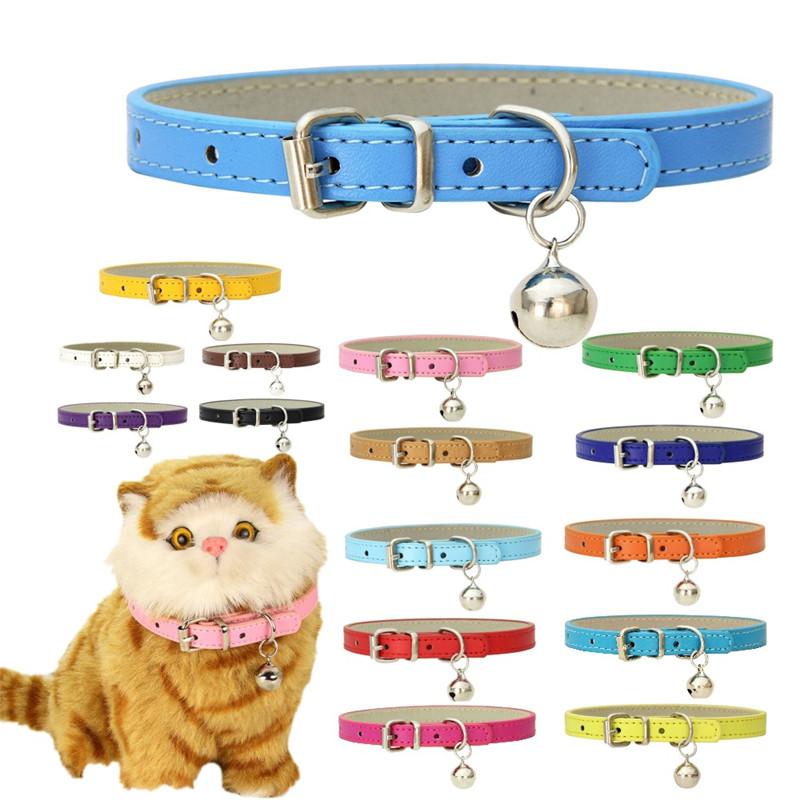 Cute Cat Collar Solid Faux Leather Adjustable Pet Collars with Bells Cats Products for Pets Dog Accessories S
Cute Cat Collar Solid Faux Leather Adjustable Pet Collars with Bells Cats Products for Pets Dog Accessories S