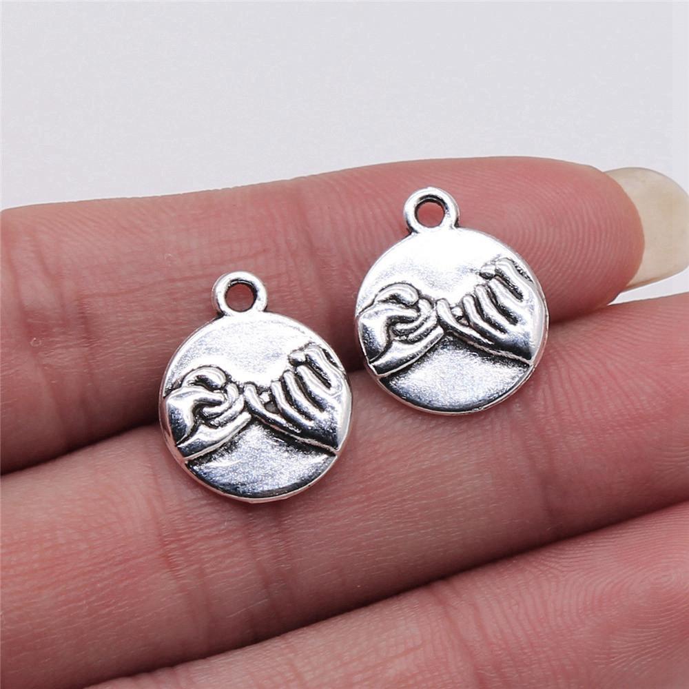 Шармы Подвески Свадебная пара Свадебная бижутерия Фурнитура QC136 A26-10pcs-14x17mm
Шармы Подвески Свадебная пара Свадебная бижутерия Фурнитура QC136 A26-10pcs-14x17mm