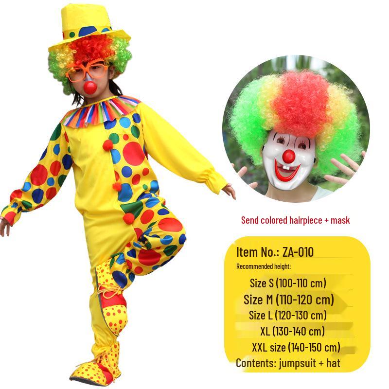 Дитячий костюм клоуна та фокусника для хлопчиків та дівчаток - Ідеально підходить для маскарадів, Дня Незалежності, різдвяних та новорічних виступів. Default
Дитячий костюм клоуна та фокусника для хлопчиків та дівчаток - Ідеально підходить для маскарадів, Дня Незалежності, різдвяних та новорічних виступів. Default