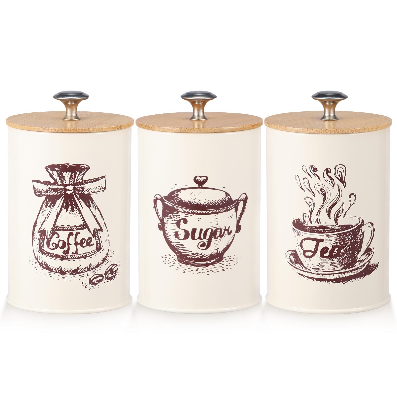 3Pcs Tea Coffee Sugar Canisters With Lid Metal Food Storage Can Versatile Tea Coffee Sugar Container For Kitchen Storage Supplie
3Pcs Tea Coffee Sugar Canisters With Lid Metal Food Storage Can Versatile Tea Coffee Sugar Container For Kitchen Storage Supplie