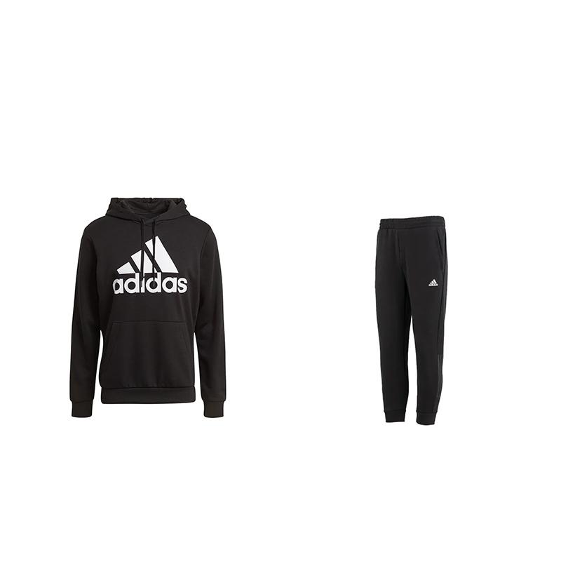 Adidas Толстовка с капюшоном и джоггеры с логотипом, комплект унисекс, спортивная одежда, черный цвет GK9540+-HN8984 S
Adidas Толстовка с капюшоном и джоггеры с логотипом, комплект унисекс, спортивная одежда, черный цвет GK9540+-HN8984 S