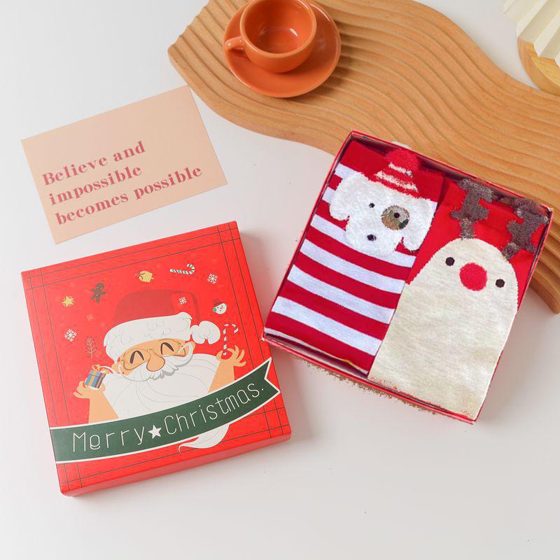 Жіночі різдвяні шкарпетки в подарунковій коробці - Теплі бавовняні шкарпетки до середини ікри з милим дизайном оленів Boxed Set
Жіночі різдвяні шкарпетки в подарунковій коробці - Теплі бавовняні шкарпетки до середини ікри з милим дизайном оленів Boxed Set