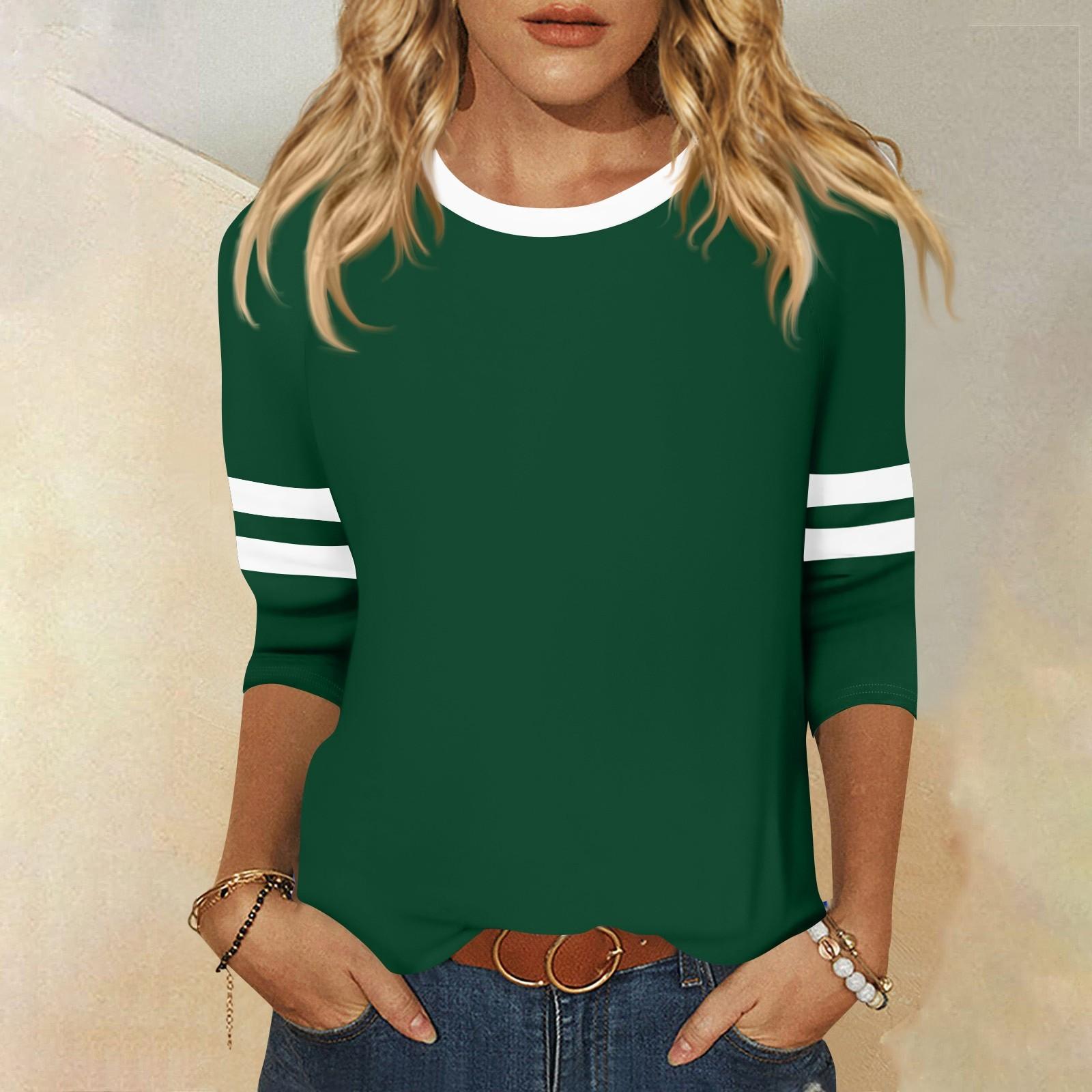 Women s T Shirt Tee 3/4 Sleeve Daily Weekend Fashion Basic Round Neck Regular Top S
Women s T Shirt Tee 3/4 Sleeve Daily Weekend Fashion Basic Round Neck Regular Top S
