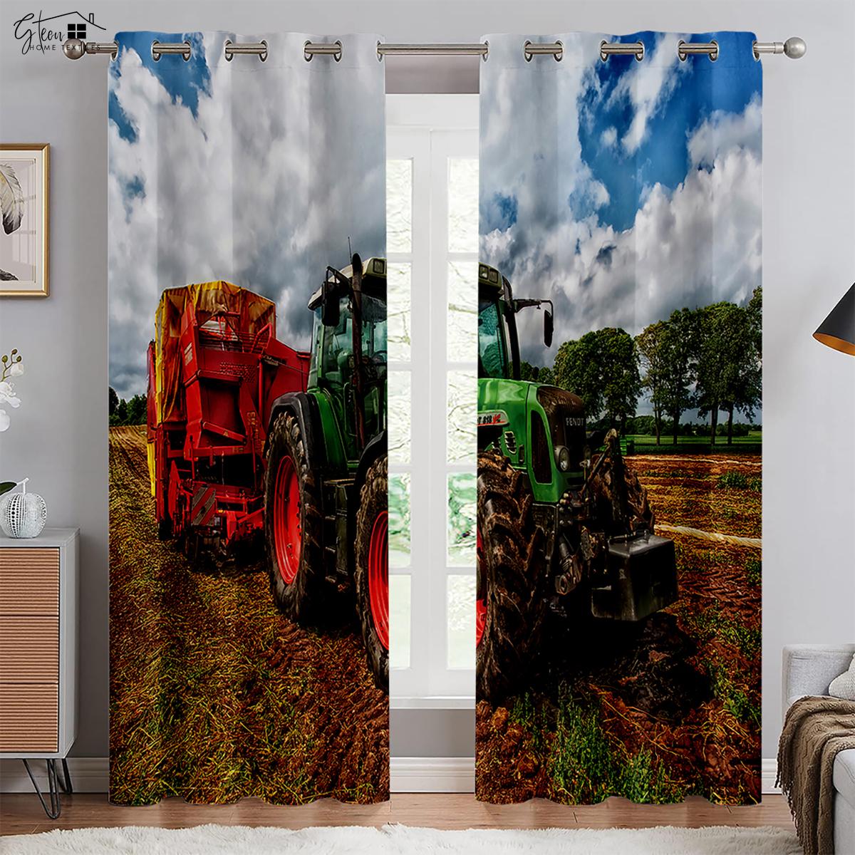 Tractor Farm 3D Printed Drapes Industrial Style Polyester Fabric Fiber Curtains Living Area Bedchamber Kitchen Decorative Curtains Q23564QQ-W50xH130(CM)x2PCS&Grommet Top
Tractor Farm 3D Printed Drapes Industrial Style Polyester Fabric Fiber Curtains Living Area Bedchamber Kitchen Decorative Curtains Q23564QQ-W50xH130(CM)x2PCS&Grommet Top