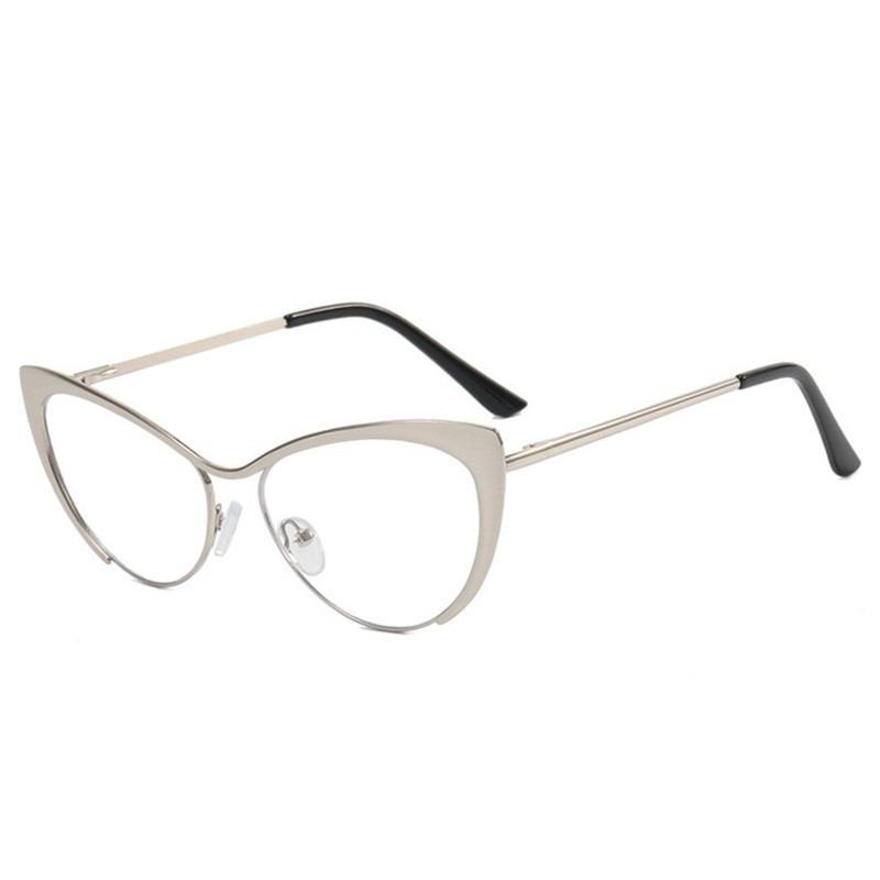 Retro Metal Cat Eye Glasses for Men Women Luxury Anti Blue Light Frame Reading Computer Sliver Female Simple Eyewear Eyeglasses 0 срібний
Retro Metal Cat Eye Glasses for Men Women Luxury Anti Blue Light Frame Reading Computer Sliver Female Simple Eyewear Eyeglasses 0 срібний