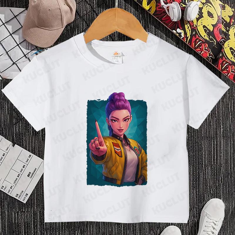 Kids T Shirt Kpop Demon Hunter HuntrX Child Tees Shirt Summer Y2k Tops Short Sleeve Tees Fashion Korean T-shirt for Girls Boys 150
Kids T Shirt Kpop Demon Hunter HuntrX Child Tees Shirt Summer Y2k Tops Short Sleeve Tees Fashion Korean T-shirt for Girls Boys 150