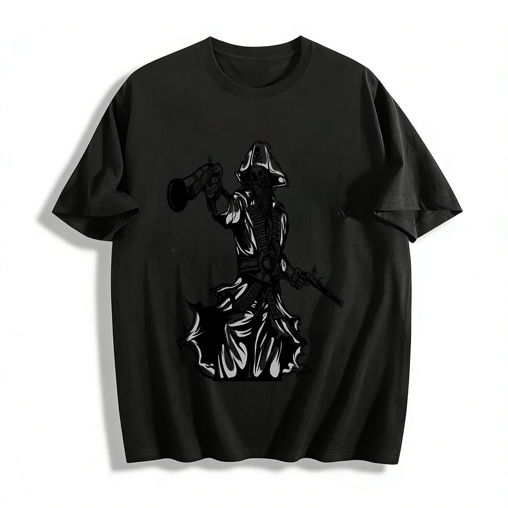 Retro Skull Pirate Dual Guns Print Cool Casual Short Sleeve T-Shirt Pure cotton T-shirt XXS
Retro Skull Pirate Dual Guns Print Cool Casual Short Sleeve T-Shirt Pure cotton T-shirt XXS