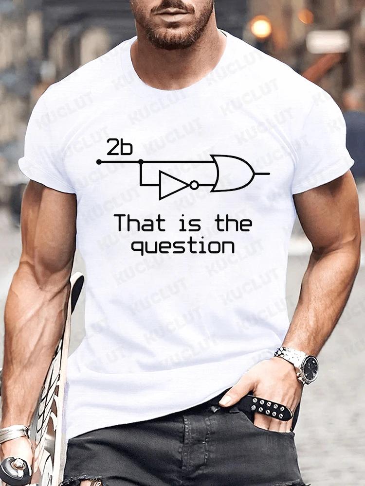 Men s T-shirt for Men To Be or Not To Be Electrical Engineer Circuit Fashion Tshirt Cotton Streetwear Summer Casual Men Tops 4XL
Men s T-shirt for Men To Be or Not To Be Electrical Engineer Circuit Fashion Tshirt Cotton Streetwear Summer Casual Men Tops 4XL