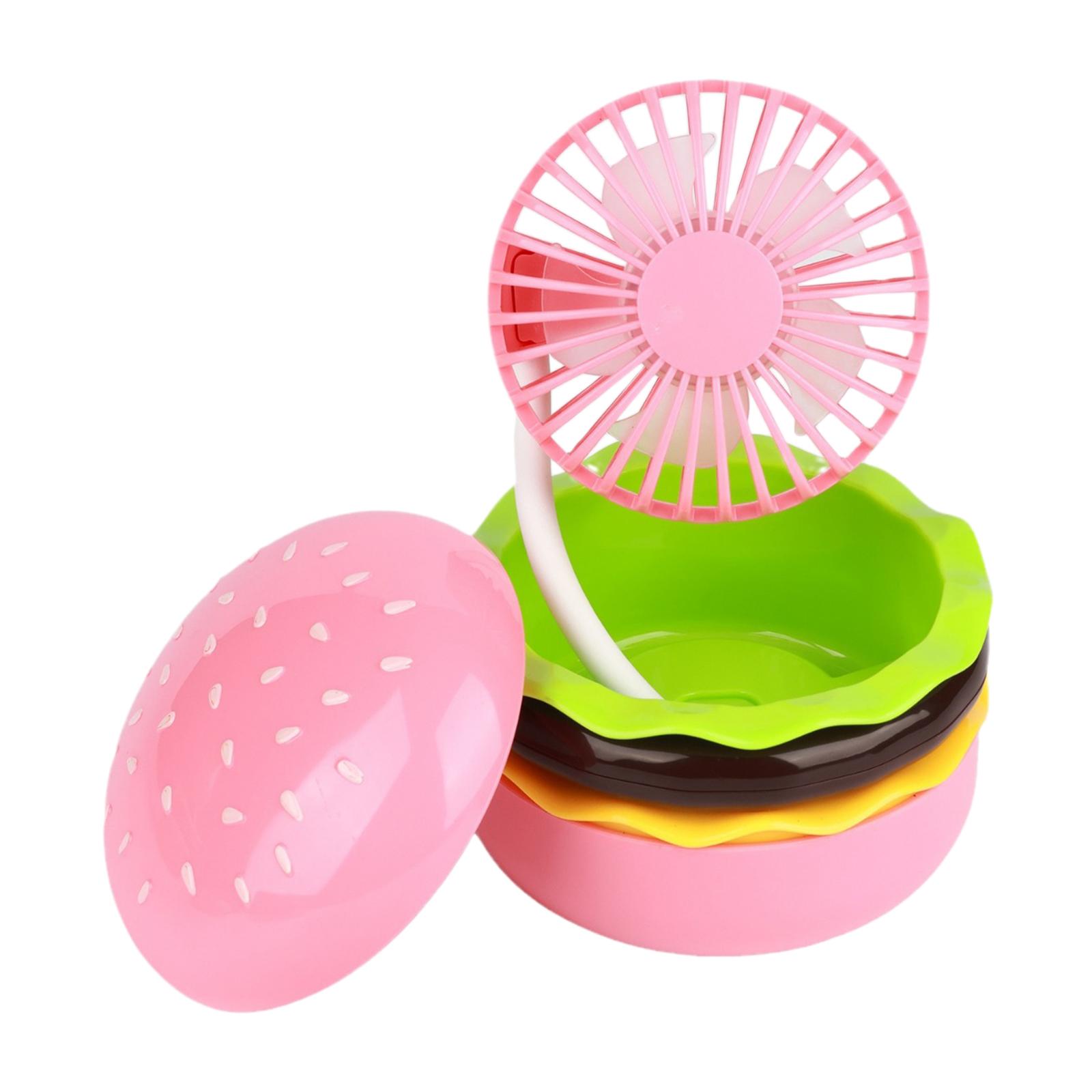 Burger Shaped Mini Fan Folding Stylish with Makeup Mirror Quiet Kids Fun Toy USB Desk Fan for Travel Women Kitchen Outdoor рожевий
Burger Shaped Mini Fan Folding Stylish with Makeup Mirror Quiet Kids Fun Toy USB Desk Fan for Travel Women Kitchen Outdoor рожевий