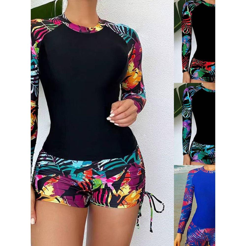 2025 Sexy Split Long Sleeve Print Swimsuit with Drawstring Detail - Women s Set S
2025 Sexy Split Long Sleeve Print Swimsuit with Drawstring Detail - Women s Set S