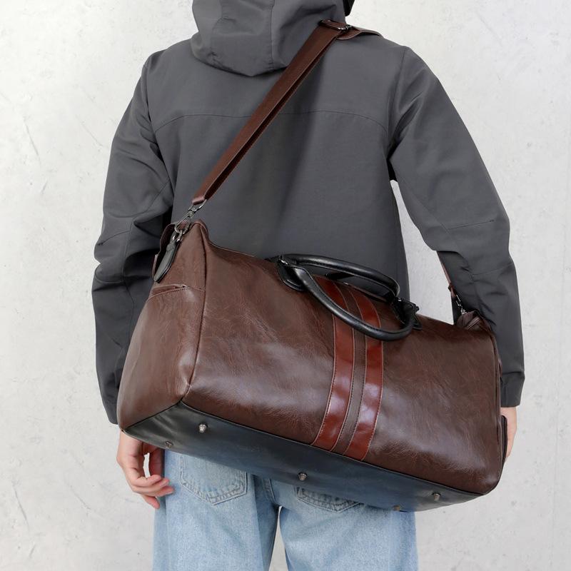 Men s Oversized Travel Bag, Shoe Compartment, Luggage Bag, Short Distance Travel Leather Shoulder Bag, Handbag, Crossbody темно-коричневого кольору
Men s Oversized Travel Bag, Shoe Compartment, Luggage Bag, Short Distance Travel Leather Shoulder Bag, Handbag, Crossbody темно-коричневого кольору