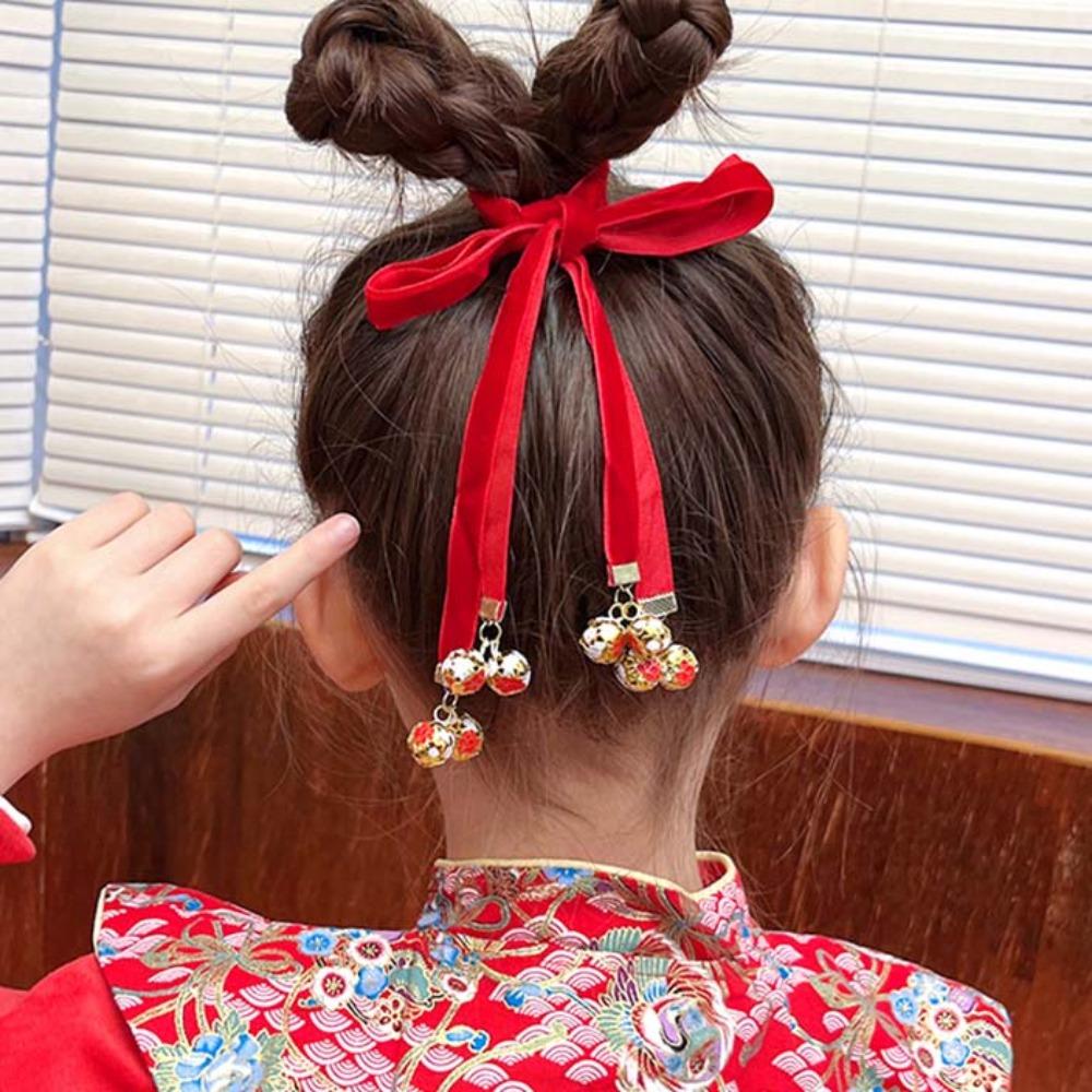 Tassel Satin Red Long Headband Bell Girls Ribbon Head Rope Chinese Long Hairband Gift Style3
Tassel Satin Red Long Headband Bell Girls Ribbon Head Rope Chinese Long Hairband Gift Style3