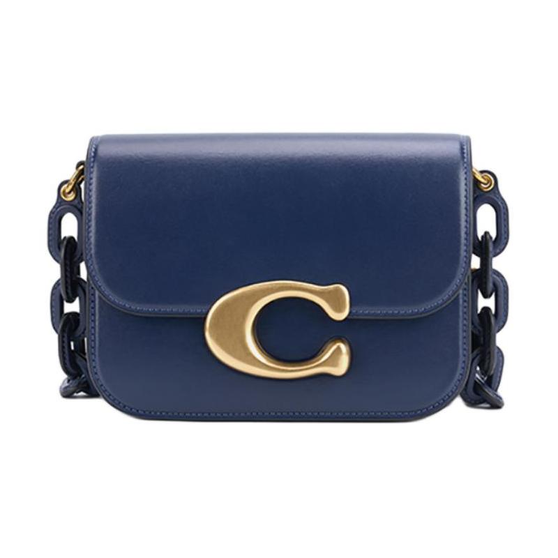COACH IDOL 21 Logo Magnetic Closure Calf Leather Crossbody Shoulder Bag Small Women s Navy синій
COACH IDOL 21 Logo Magnetic Closure Calf Leather Crossbody Shoulder Bag Small Women s Navy синій