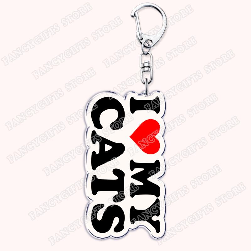Cute I Love My Cat Keychains for Accessories Bag Key Chain Ring Kitty Kitten Cat Lady Mom Meow Gifts Animal Friends Keyrings
Cute I Love My Cat Keychains for Accessories Bag Key Chain Ring Kitty Kitten Cat Lady Mom Meow Gifts Animal Friends Keyrings