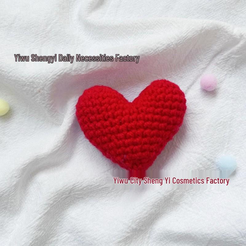 3D Crochet Love Heart Keychain & DIY Accessories
3D Crochet Love Heart Keychain & DIY Accessories