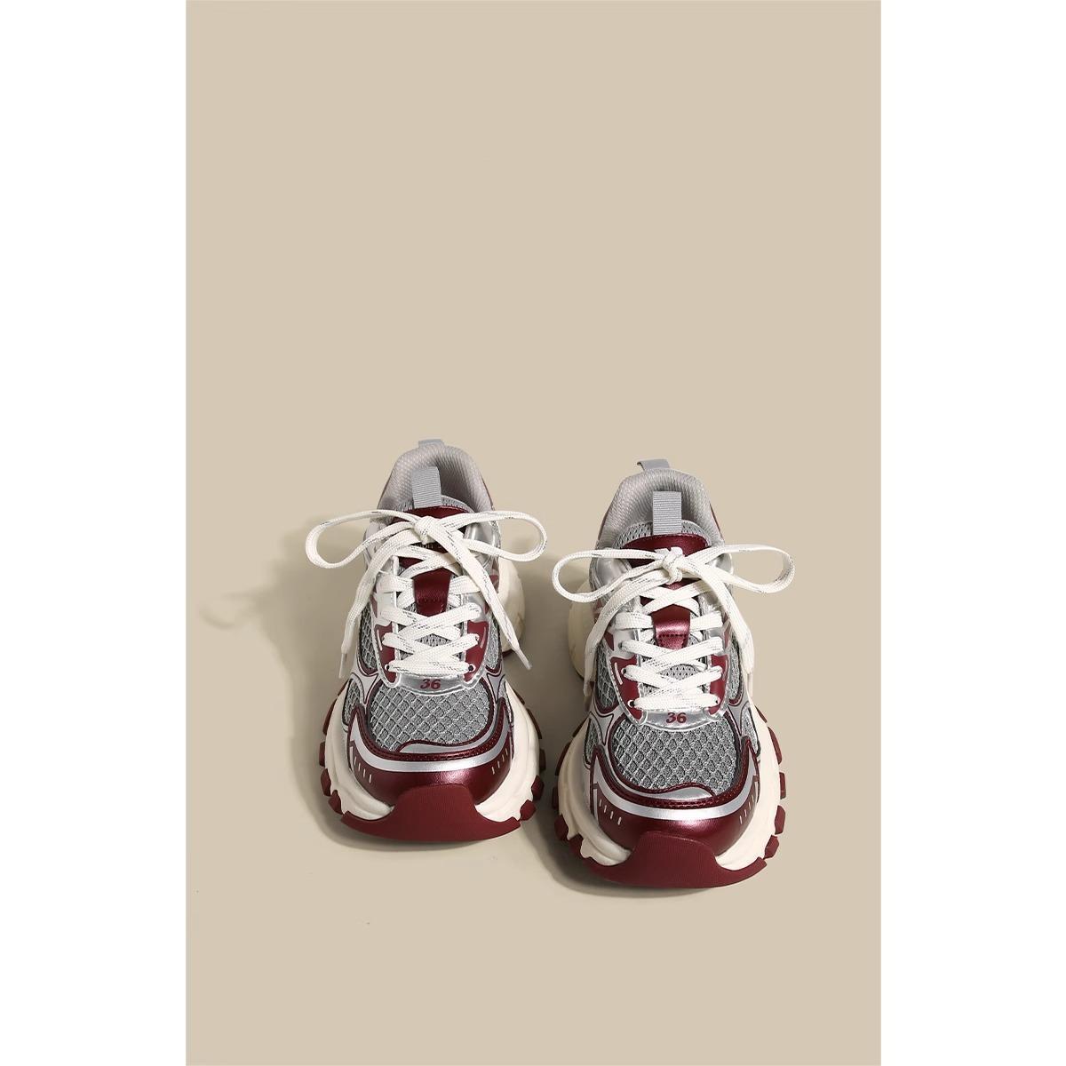 Серебряные настоящие кожаные громоздкие кроссовки женские новые весенне-осенние в гонконгском стиле Heavy Industry с толстой подошвой Elevator Wild Leisure Sneaker 35 бордовый
Серебряные настоящие кожаные громоздкие кроссовки женские новые весенне-осенние в гонконгском стиле Heavy Industry с толстой подошвой Elevator Wild Leisure Sneaker 35 бордовый