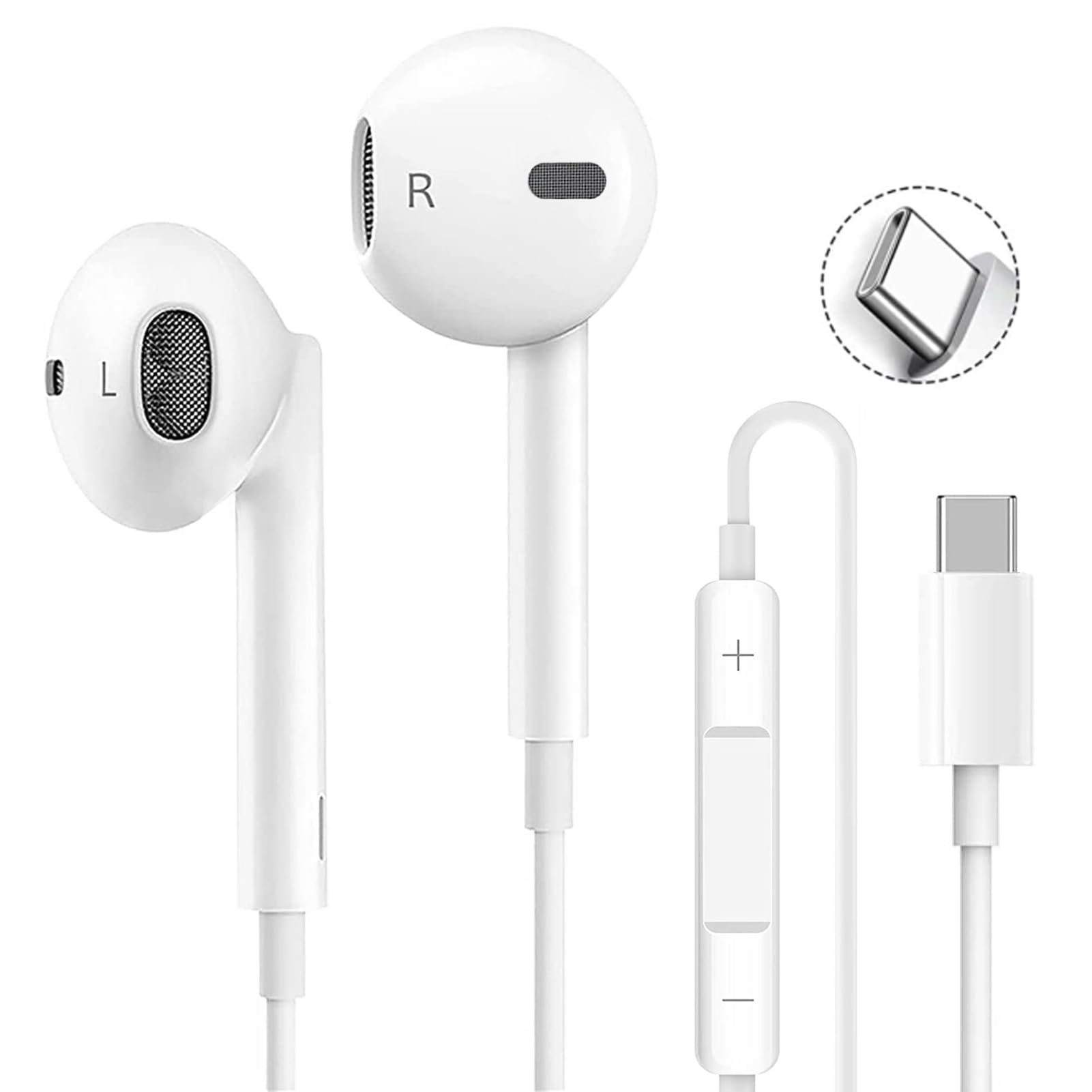 iPhone Wired Совместимость с iPhone HiFi Проводные наушники Clear Noise EarPods с запутыванием без задержки Глубокий пульт дистанционного управления громкостью Маленький и совместимый с Type-C белый
iPhone Wired Совместимость с iPhone HiFi Проводные наушники Clear Noise EarPods с запутыванием без задержки Глубокий пульт дистанционного управления громкостью Маленький и совместимый с Type-C белый