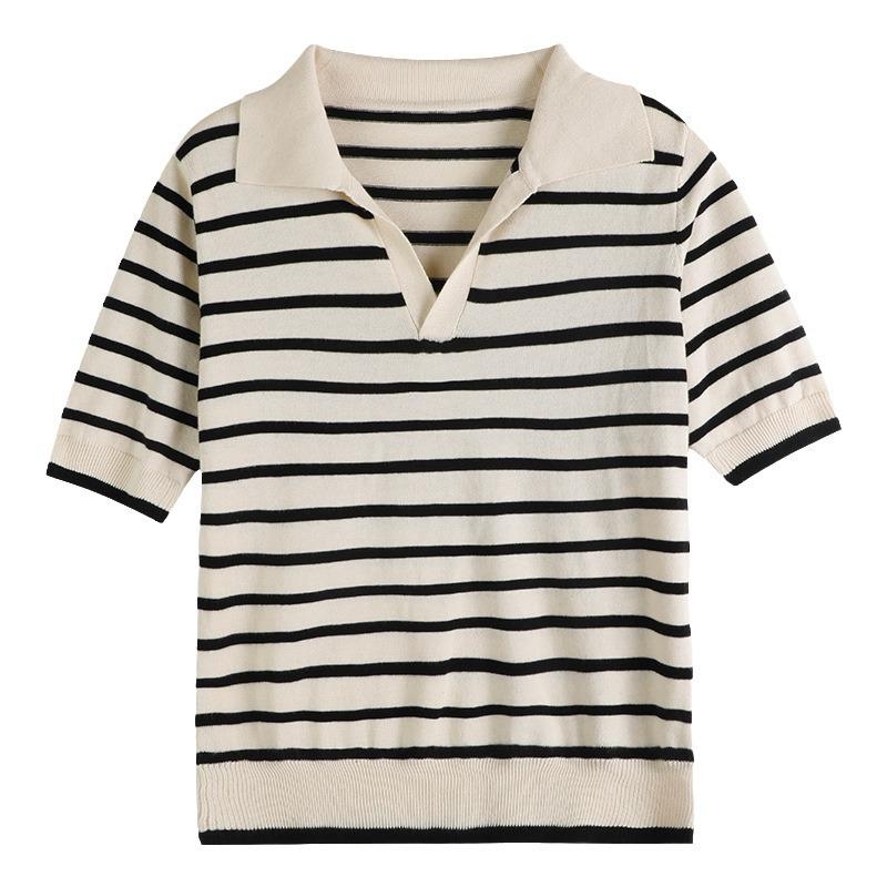 POLO Collar Cotton Short-sleeved T-shirt for Women In Summer New Loose Slim Sweater Sweet Style Short Fashionable Top XXL синій
POLO Collar Cotton Short-sleeved T-shirt for Women In Summer New Loose Slim Sweater Sweet Style Short Fashionable Top XXL синій