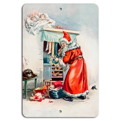 Santas Secret Gift Delivery A Vintage Christmas SceneAluminumtin sign 20x30cm(7.8x11.8inch)
Santas Secret Gift Delivery A Vintage Christmas SceneAluminumtin sign 20x30cm(7.8x11.8inch)