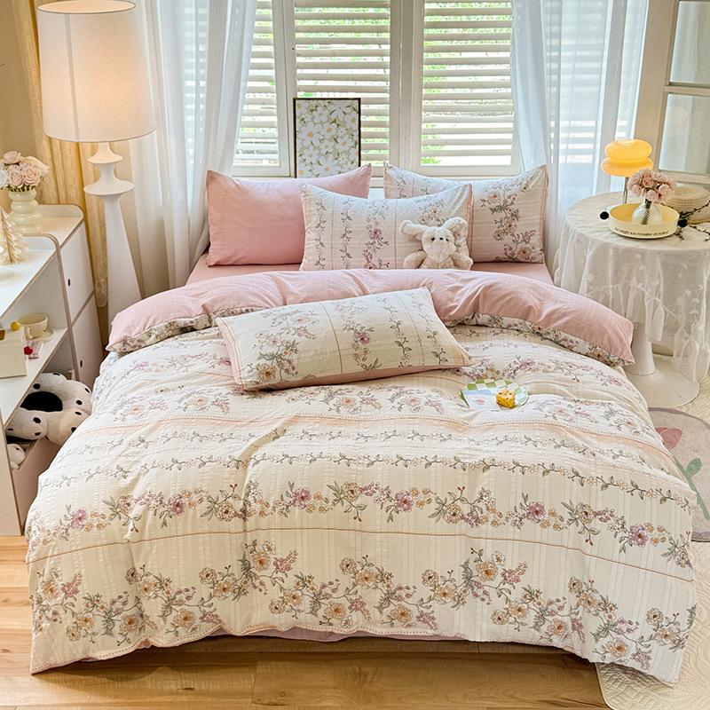 Супермягкий комплект из четырех предметов из чистого хлопка, комплект постельного белья из стираного хлопка, комплект из трех предметов, простыня для спальни, пододеяльник 1.2m bed
Супермягкий комплект из четырех предметов из чистого хлопка, комплект постельного белья из стираного хлопка, комплект из трех предметов, простыня для спальни, пододеяльник 1.2m bed