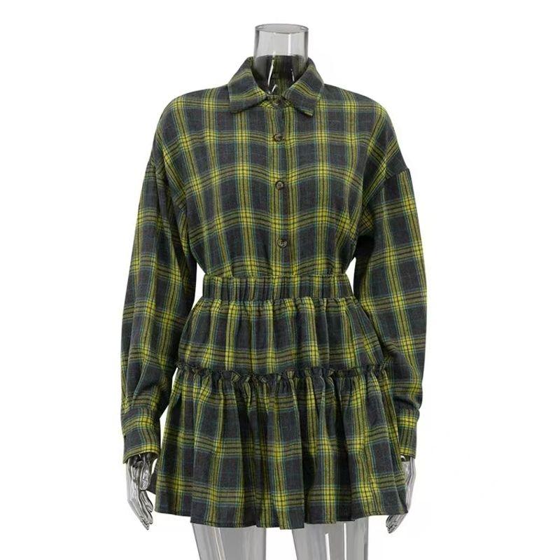 Fashion Wind Fashion Plaid Long Sleeves Shirt Skirt Two-piece Set Plaid Shirt and Skirt Set Yellow M
Fashion Wind Fashion Plaid Long Sleeves Shirt Skirt Two-piece Set Plaid Shirt and Skirt Set Yellow M