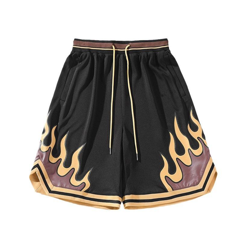 Летние баскетбольные шорты с принтом пламени, мужские повседневные спортивные штаны большого размера от Sense Niche American Tide L чёрный
Летние баскетбольные шорты с принтом пламени, мужские повседневные спортивные штаны большого размера от Sense Niche American Tide L чёрный