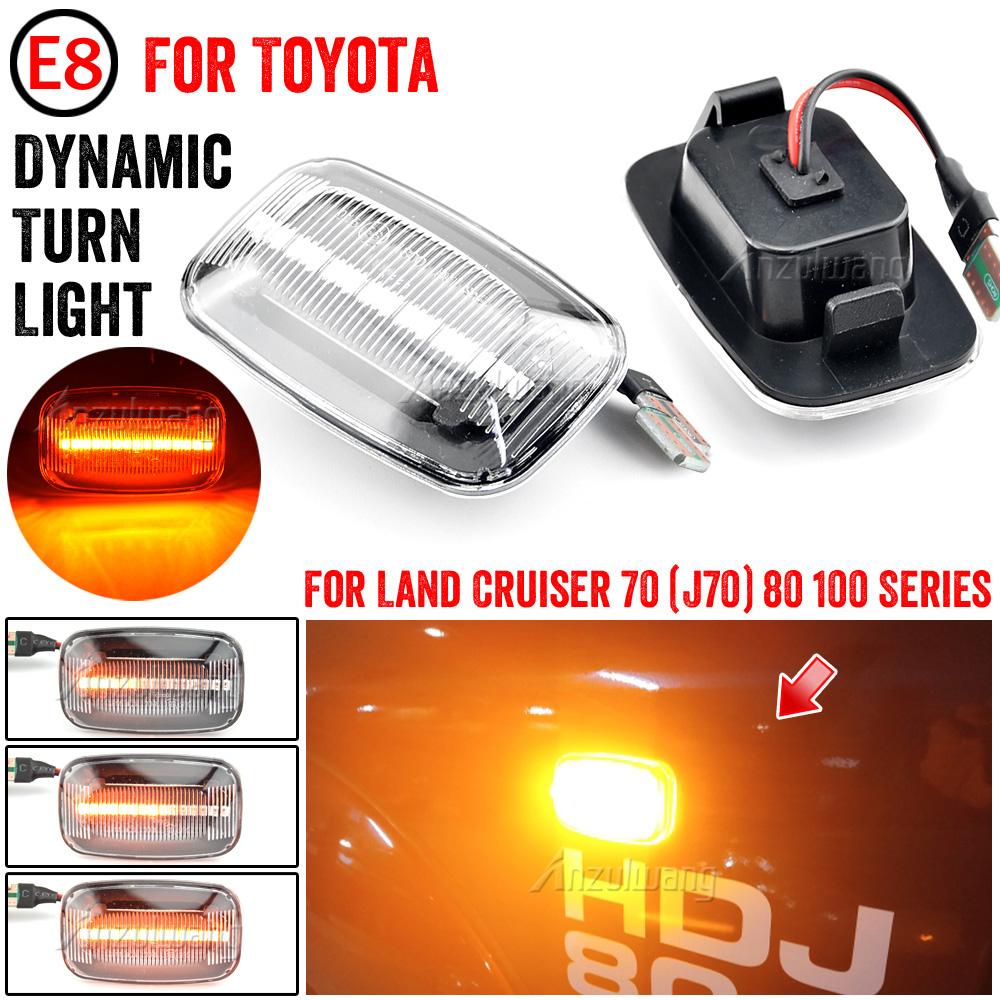 2pcs Dynamic LED Side Marker Light Flowing Water Turn Signal Lights Blinker Indicator For Toyota Land Cruiser 70 80 100 Series Dynamic Crystal
2pcs Dynamic LED Side Marker Light Flowing Water Turn Signal Lights Blinker Indicator For Toyota Land Cruiser 70 80 100 Series Dynamic Crystal