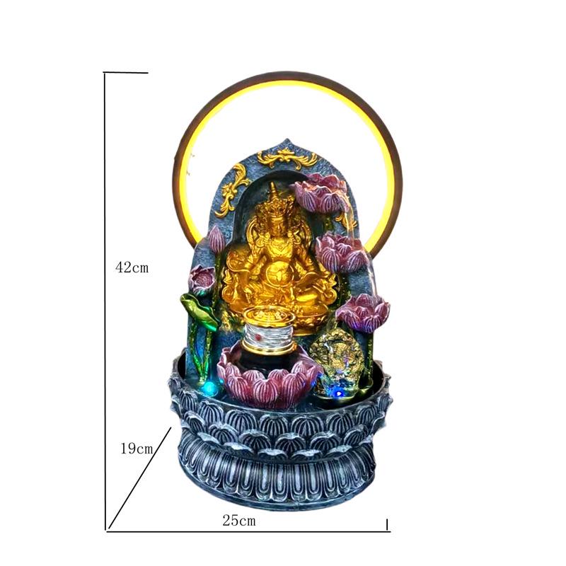 Tibetan Yellow Dzambala Water Flowing Statue for Home Decor & Gifts 25*19*42
Tibetan Yellow Dzambala Water Flowing Statue for Home Decor & Gifts 25*19*42