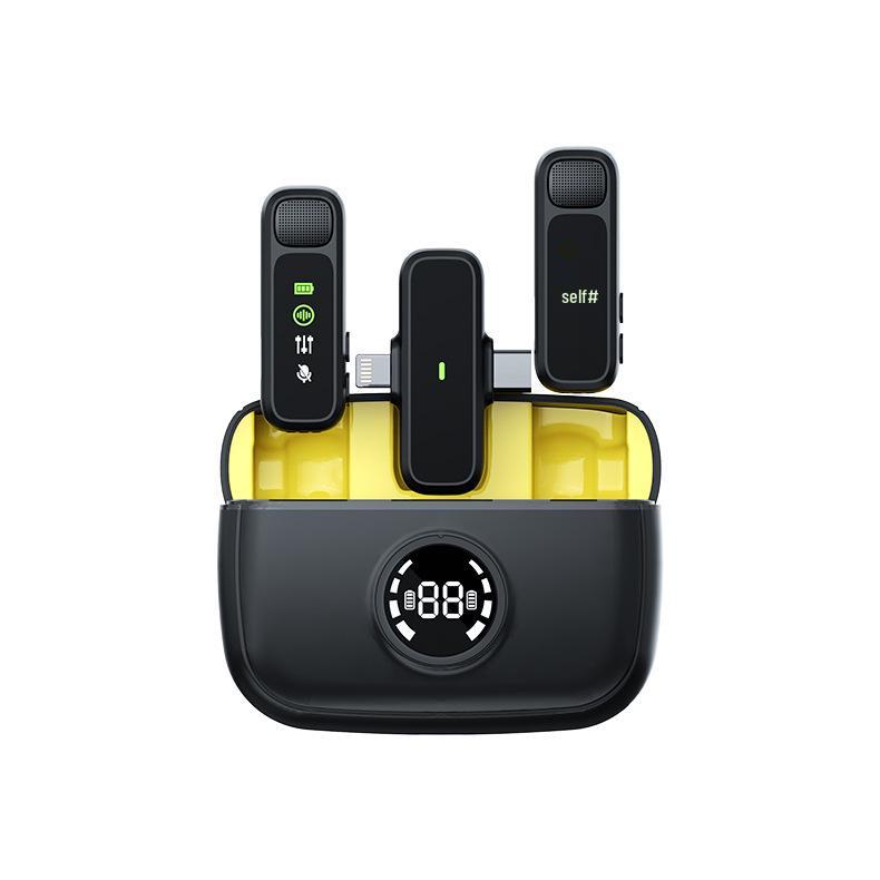 Wireless Lavalier Microphone K30 with Charging Case, Noise Reduction, and Live Streaming Features Type-C Interface
Wireless Lavalier Microphone K30 with Charging Case, Noise Reduction, and Live Streaming Features Type-C Interface