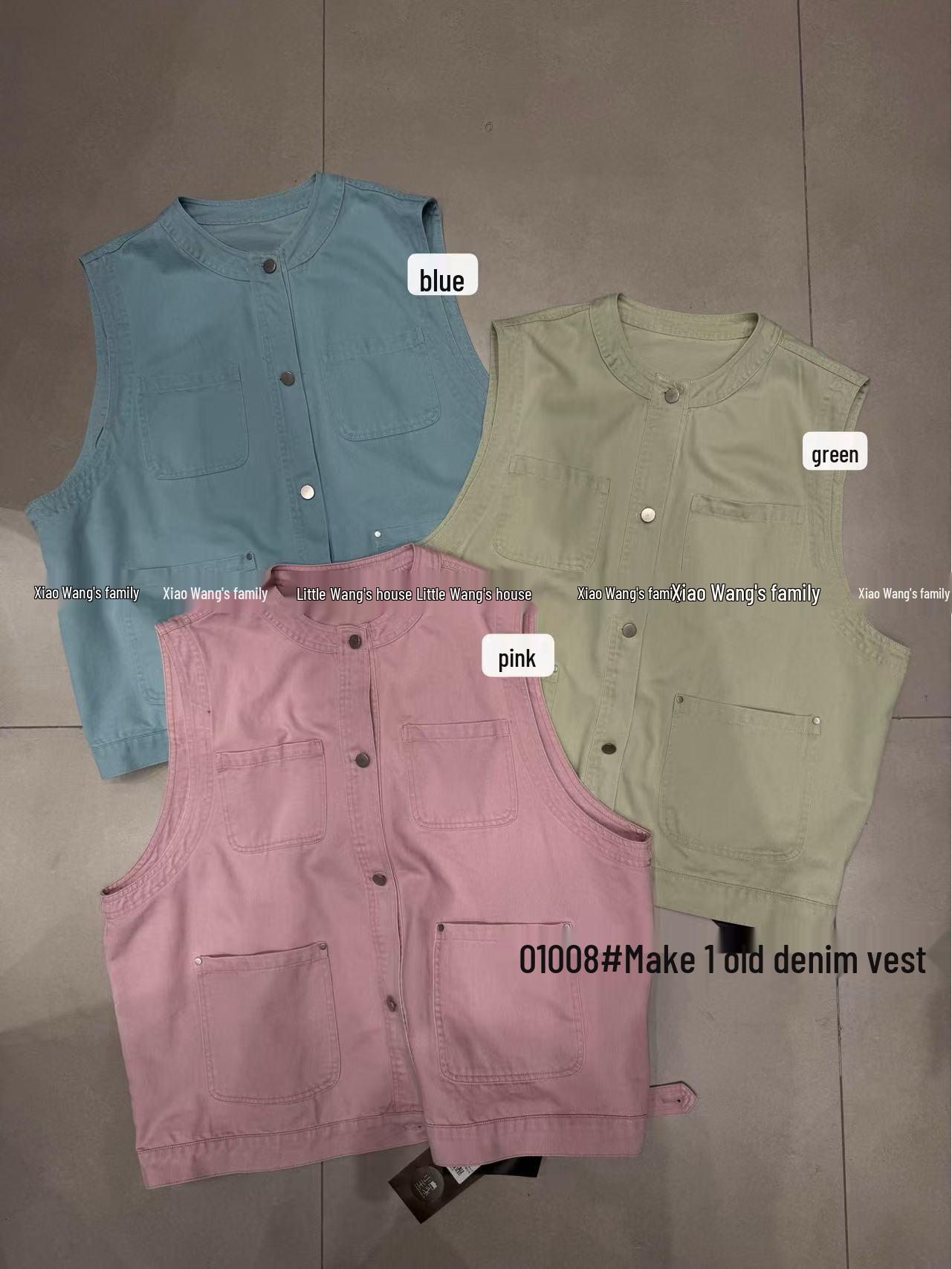 Весенне-летний корейский свободный джинсовый жилет большого размера кэжуал из выстиранного хлопка 01008 Сяо Вана One Size синий
Весенне-летний корейский свободный джинсовый жилет большого размера кэжуал из выстиранного хлопка 01008 Сяо Вана One Size синий