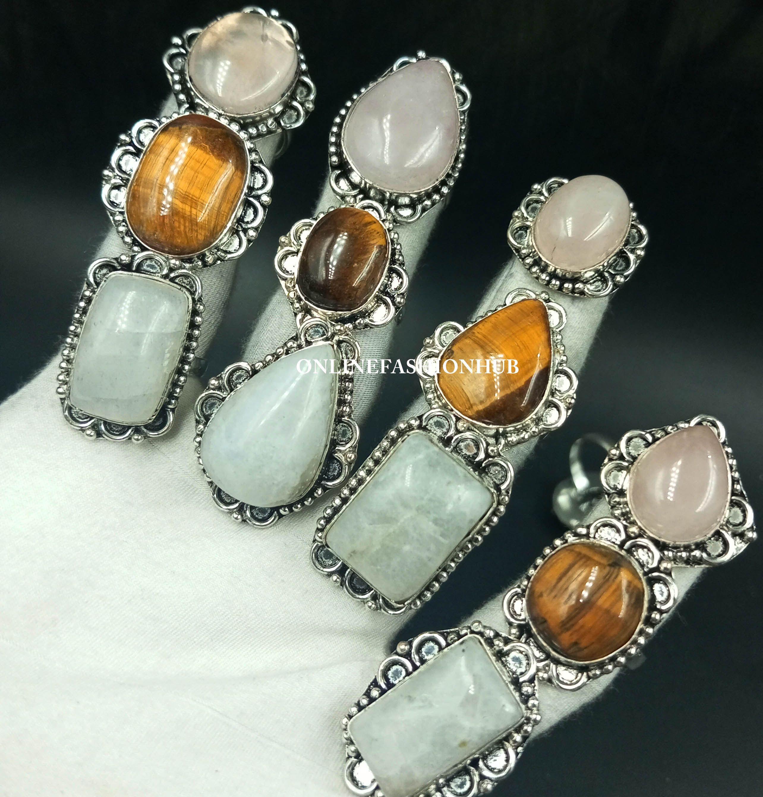5Pcs Tiger Eye & Mix Gemstone Designer Кольца ручной работы Ювелирные изделия оптом, Ювелирные изделия оптом, Кольца оптом, Рождественский подарок, Ювелирные изделия оптомMRO-L51
5Pcs Tiger Eye & Mix Gemstone Designer Кольца ручной работы Ювелирные изделия оптом, Ювелирные изделия оптом, Кольца оптом, Рождественский подарок, Ювелирные изделия оптомMRO-L51