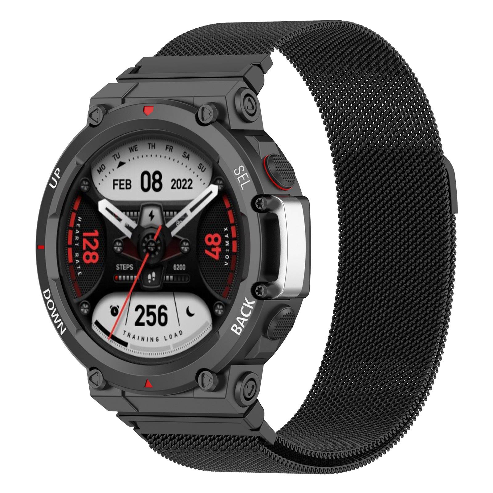 For Huami Amazfit T-Rex 2 Milanese Magnetic Wrist Strap Stainless Steel Mesh Watch Band Strap Black
For Huami Amazfit T-Rex 2 Milanese Magnetic Wrist Strap Stainless Steel Mesh Watch Band Strap Black
