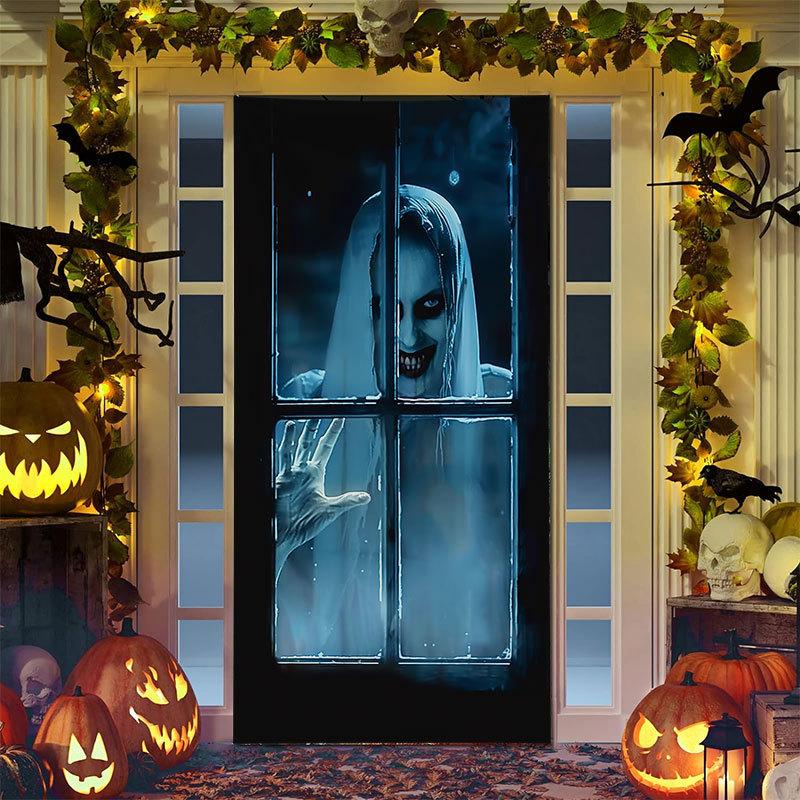 Наклейки на дверь в стиле ужасов на Хэллоуин, клоунский череп, привидение, фестиваль, дверное покрытие, праздничная атмосфера, реквизит, украшение, подвесная ткань 90x200 cm
Наклейки на дверь в стиле ужасов на Хэллоуин, клоунский череп, привидение, фестиваль, дверное покрытие, праздничная атмосфера, реквизит, украшение, подвесная ткань 90x200 cm