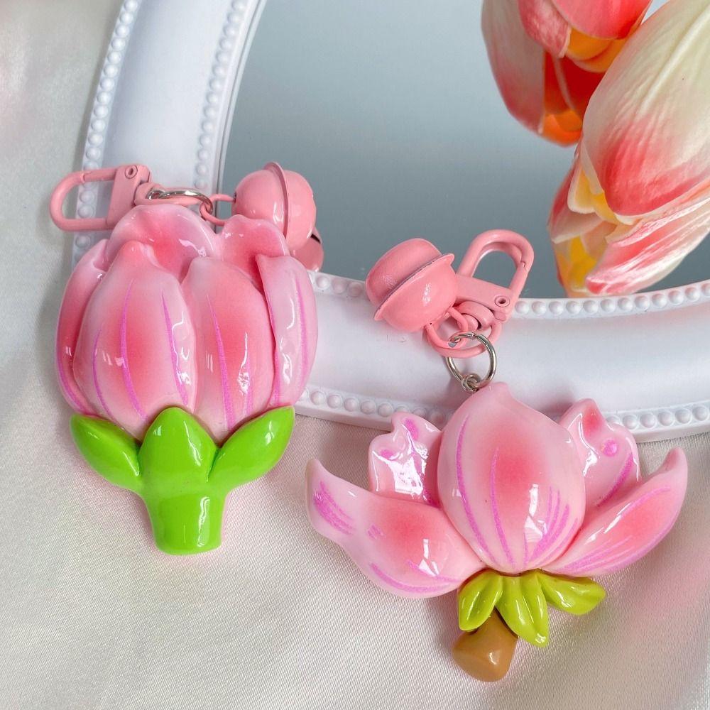 Resin Peach Flower Keychain Tulip Car Key Ring Lovely Peach Blossom Pendant Gifts Style 2
Resin Peach Flower Keychain Tulip Car Key Ring Lovely Peach Blossom Pendant Gifts Style 2