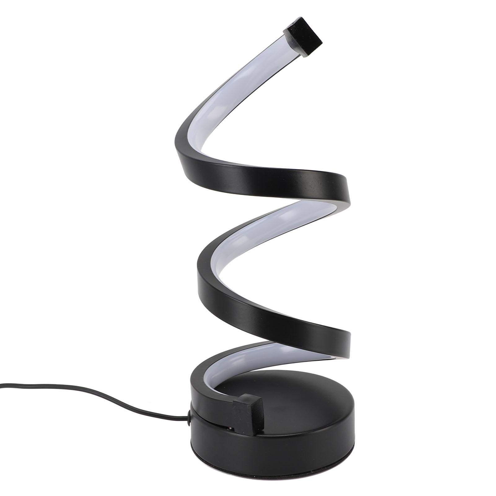 Spiral LED Table Lamp 3 Color Temperature Stepless Dimming USB Powered Modern Decorative Desk Lamp
Spiral LED Table Lamp 3 Color Temperature Stepless Dimming USB Powered Modern Decorative Desk Lamp