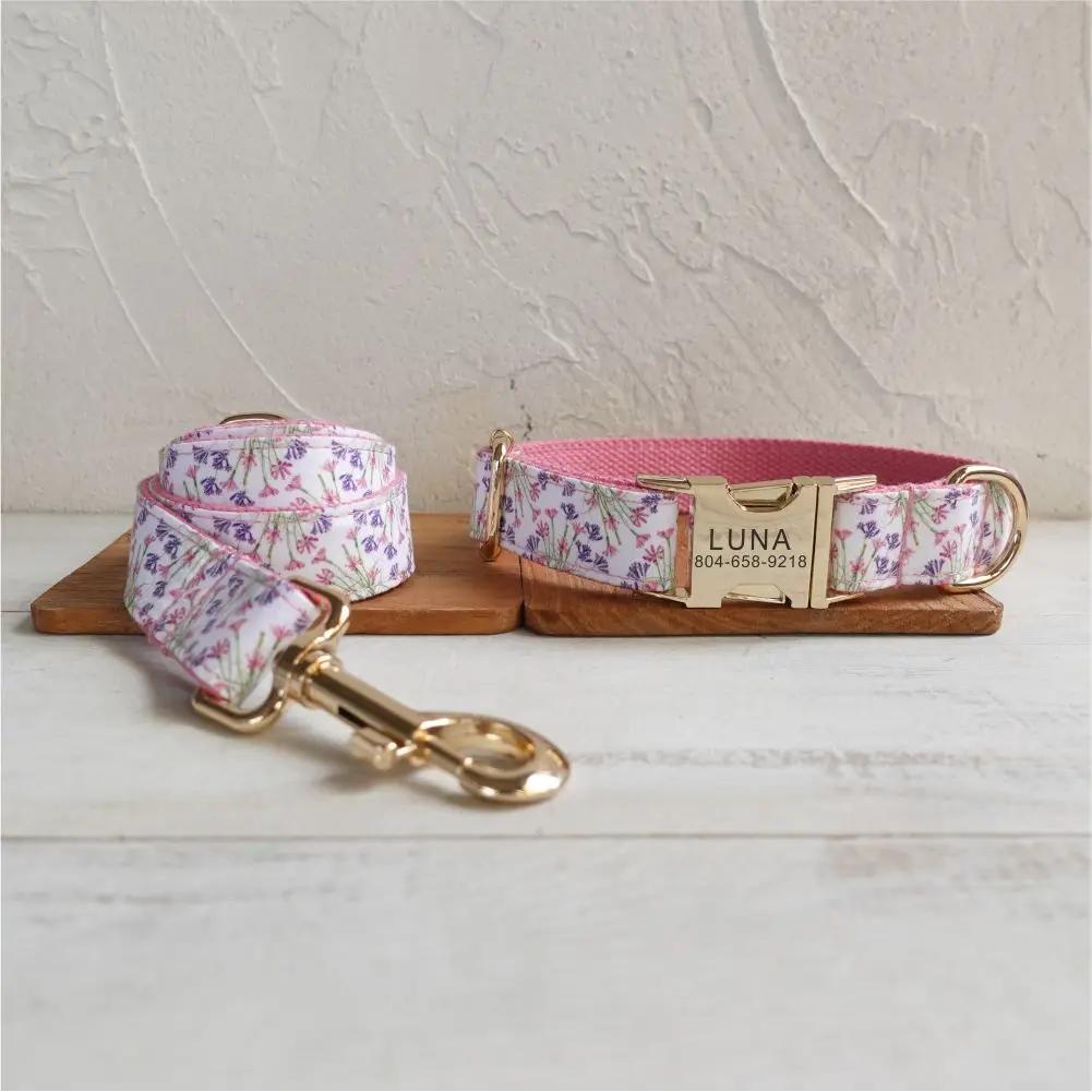 Personalized Dog Collar with Free Engraving, Matching Pet Leash,Customzied Contacts Metal Buckle,Pink Flowers Pet Collar S
Personalized Dog Collar with Free Engraving, Matching Pet Leash,Customzied Contacts Metal Buckle,Pink Flowers Pet Collar S