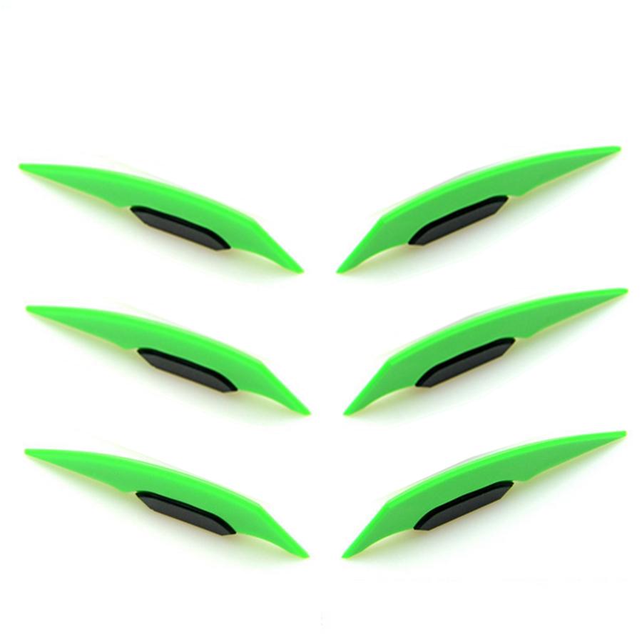 3 pairs of universal fluorescent motorcycle side spoilers in green color, fenders, fairings, air deflectors
3 pairs of universal fluorescent motorcycle side spoilers in green color, fenders, fairings, air deflectors