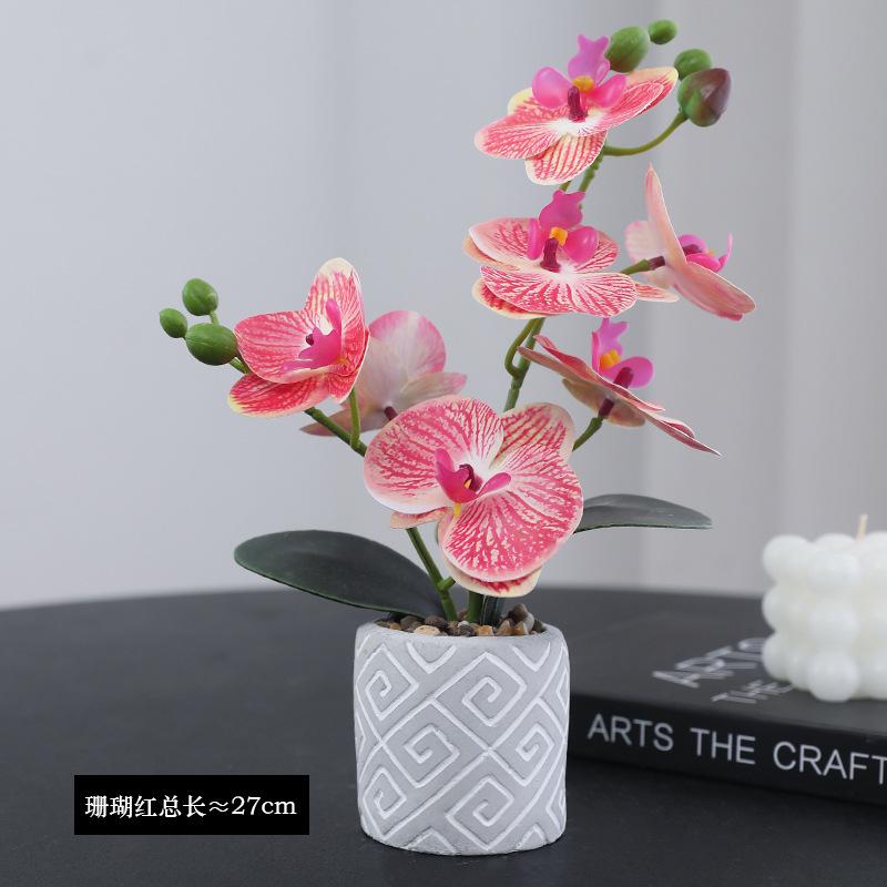 Simulated Phalaenopsis Potted Flower Finished Indoor Home Ornament Soft Rubber Phalaenopsis False Flower коралові червоний колір
Simulated Phalaenopsis Potted Flower Finished Indoor Home Ornament Soft Rubber Phalaenopsis False Flower коралові червоний колір