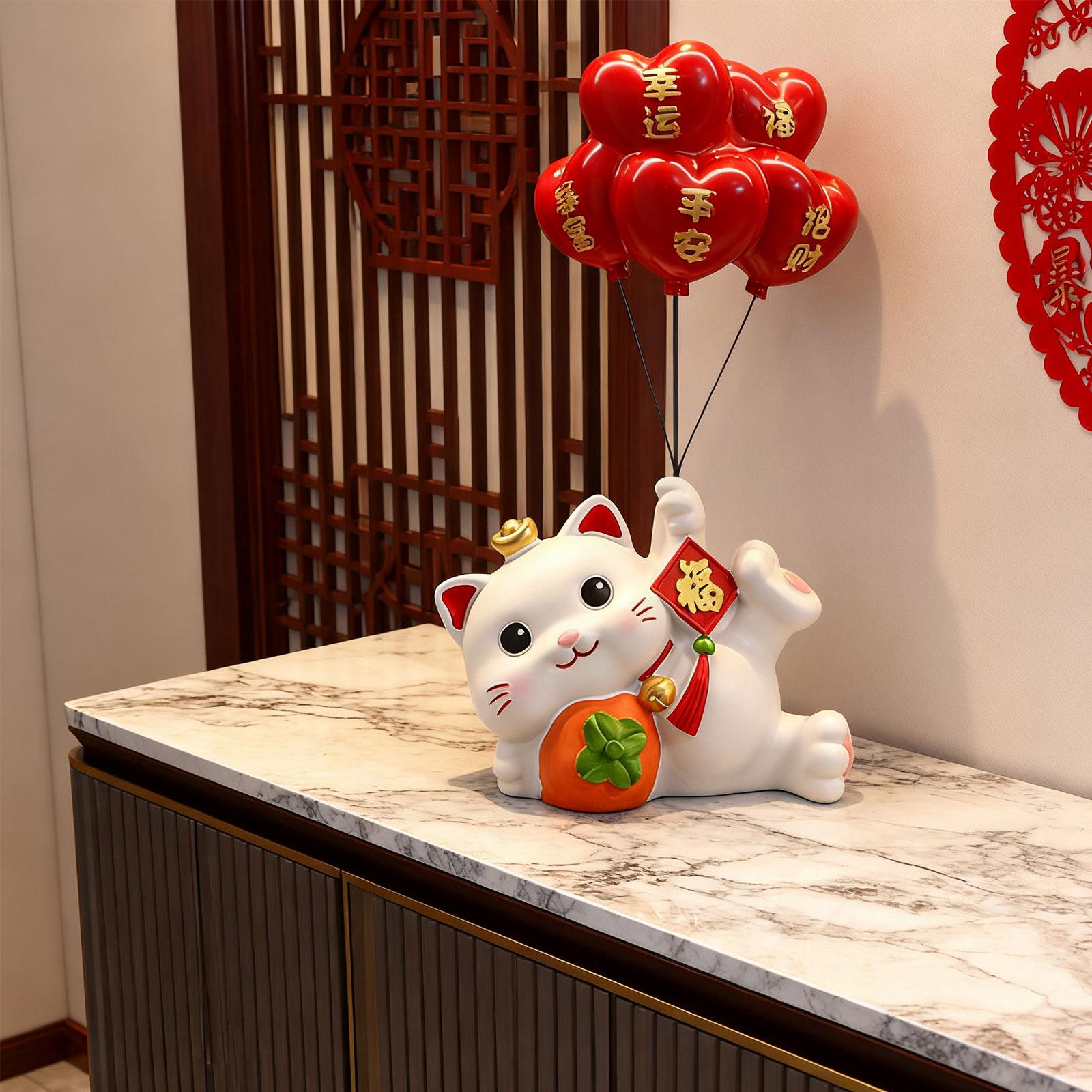 Decorative Cat Statue Resin Animal Sculpture Modern Tabletop Figurine Art Home Decor for Festival Entrance
Decorative Cat Statue Resin Animal Sculpture Modern Tabletop Figurine Art Home Decor for Festival Entrance