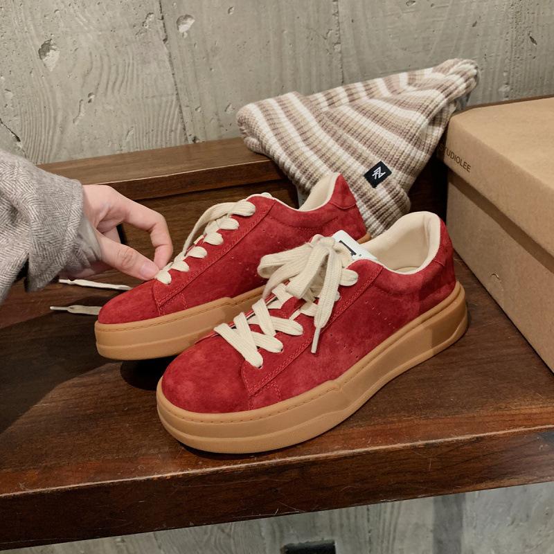 Leather retro lace-up casual versatile low-top heightening thick-soled versatile board shoes women s spring and autumn 35 червоний
Leather retro lace-up casual versatile low-top heightening thick-soled versatile board shoes women s spring and autumn 35 червоний