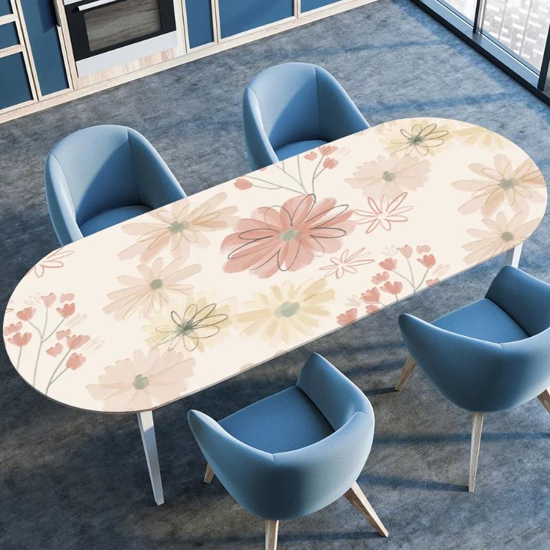 Elastic Stretch Waterproof Tablecloth Oil-Resistant Oval Fitted Table Cover for Kitchen Dining Wedding Party Outdoor Courtyard 91cmX152cm
Elastic Stretch Waterproof Tablecloth Oil-Resistant Oval Fitted Table Cover for Kitchen Dining Wedding Party Outdoor Courtyard 91cmX152cm