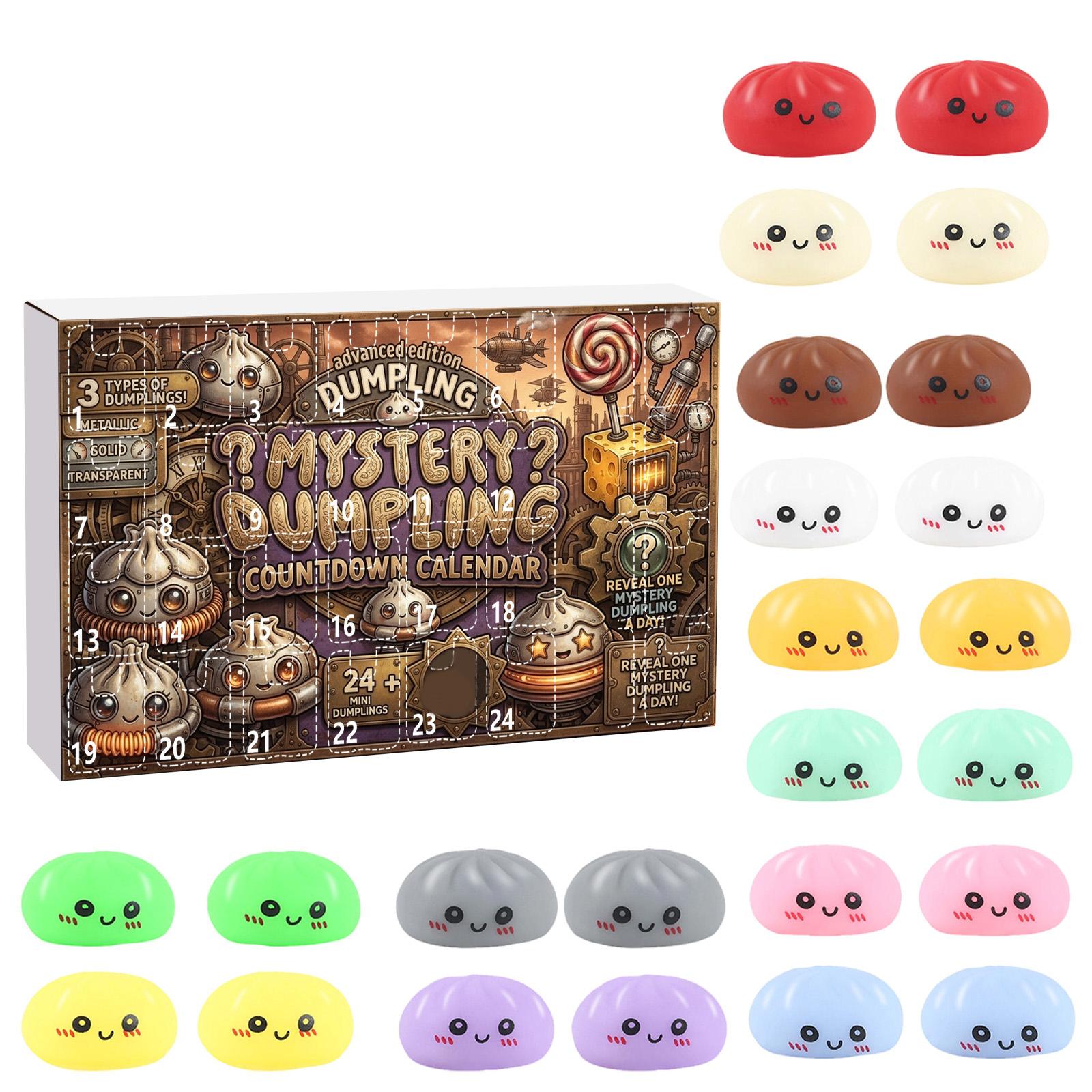 -Day Countdown Calendar Box — Stress-Relieving Toy Set | Daily Unboxing Surprises | Soft, Cute, And Slow-Rising | Festive Countdown Gi One Size
-Day Countdown Calendar Box — Stress-Relieving Toy Set | Daily Unboxing Surprises | Soft, Cute, And Slow-Rising | Festive Countdown Gi One Size