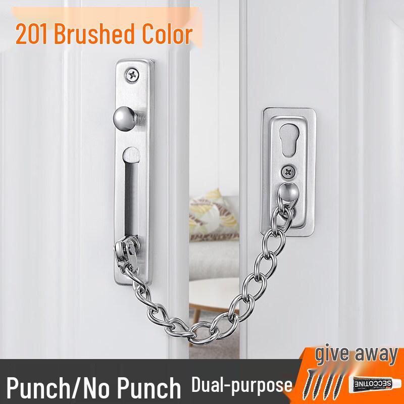 Rongyu Brushed Anti-Theft Door Chain Lock
Rongyu Brushed Anti-Theft Door Chain Lock